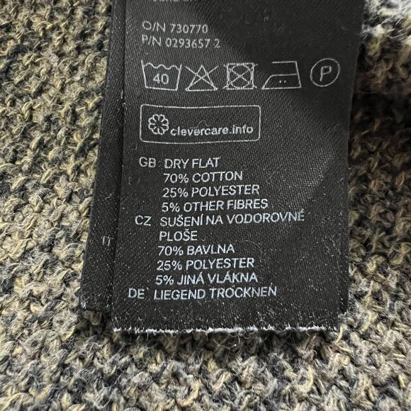 H&M Conscious Sweater Womens Small Green V Neck Knit Pullover Long Sleeve Casual - Picture 8 of 11